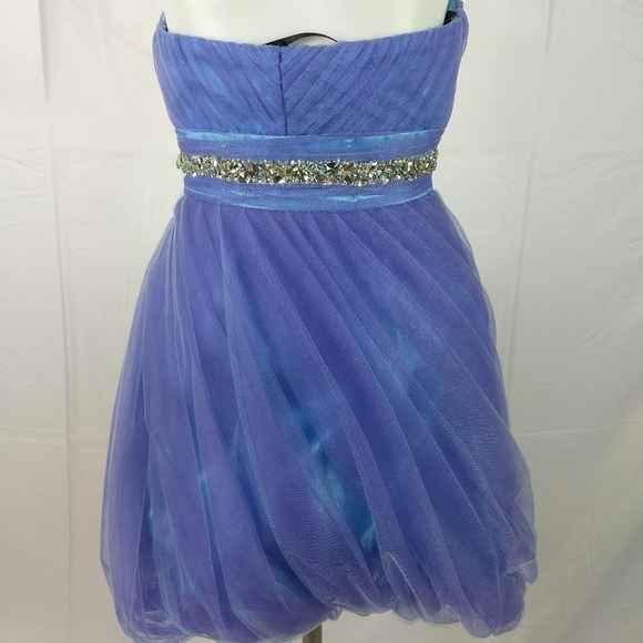 Alyce B'dazzle Size 2 Strapless Cocktail Dress New - Picture 6 of 8